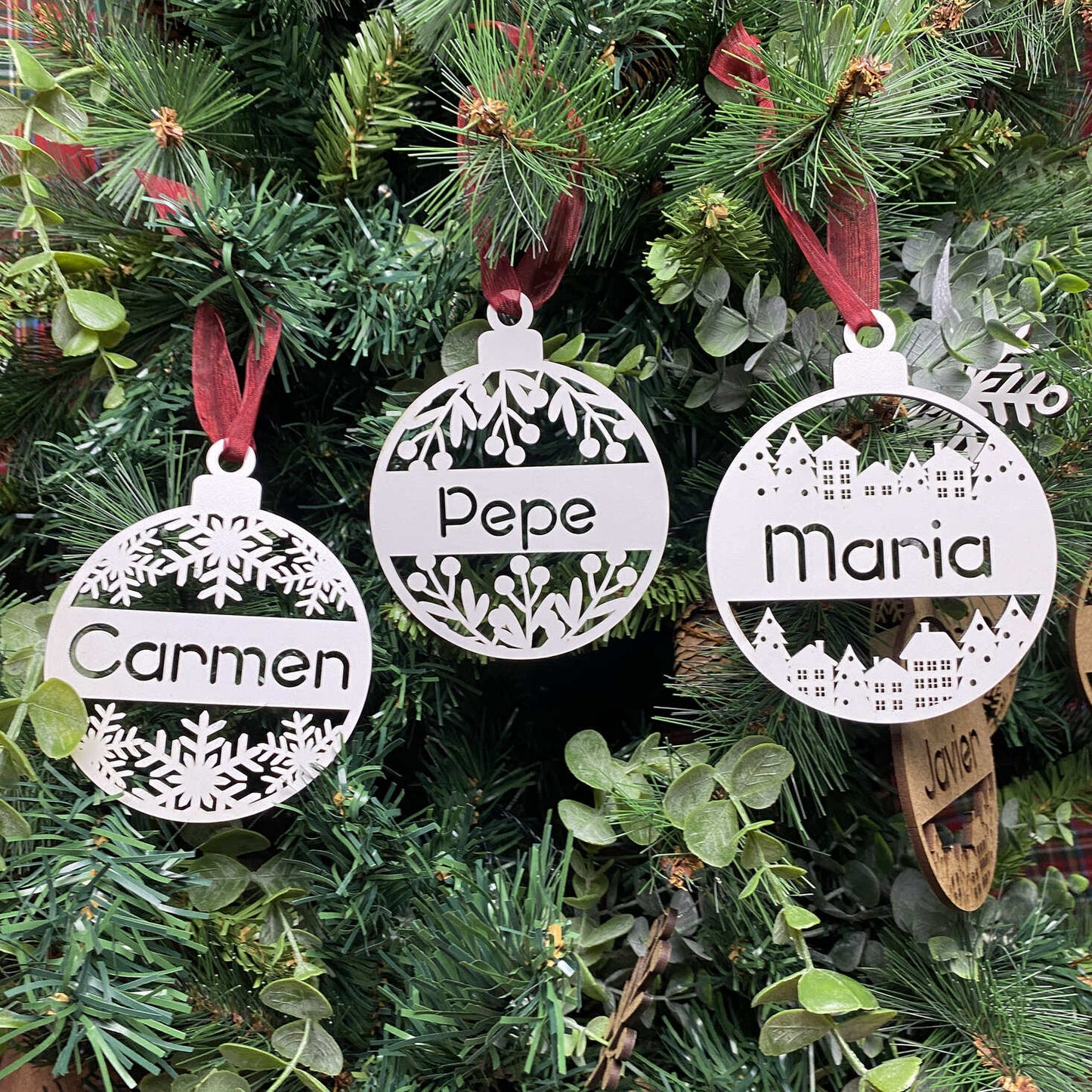 Adorno navidad personalizado - XMAS casitas