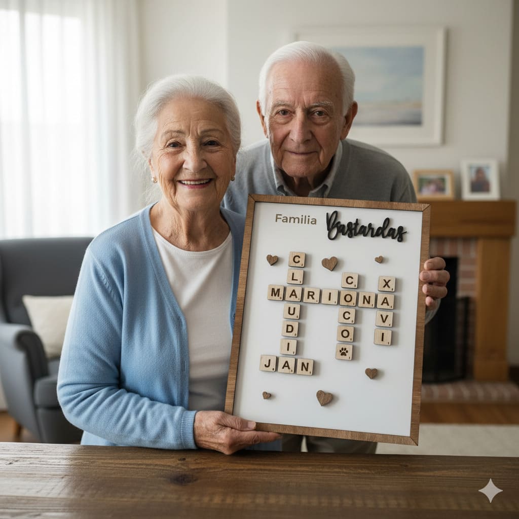 Cuadro de scrabble personalizado