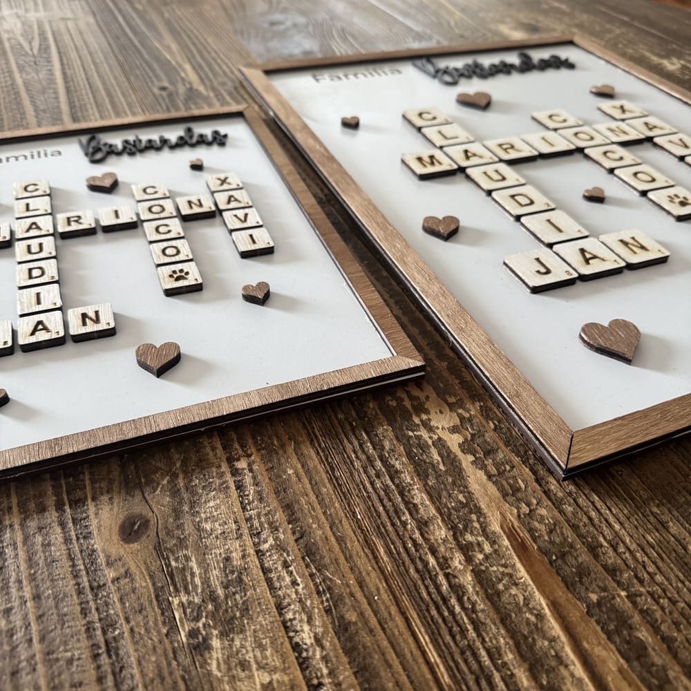 Cuadro de scrabble personalizado