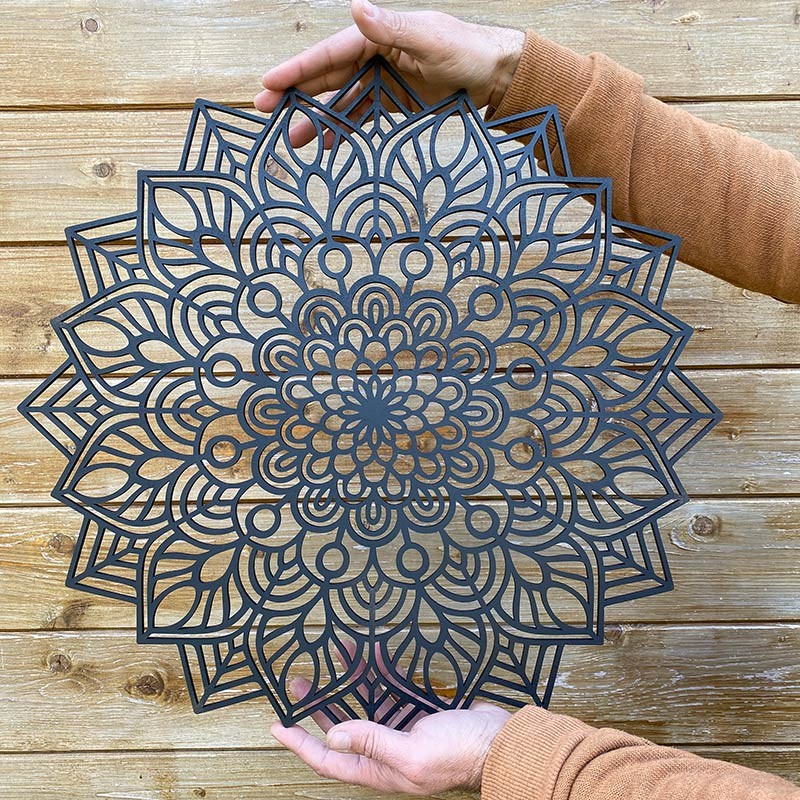 Mandala decorativa de madera INDRA