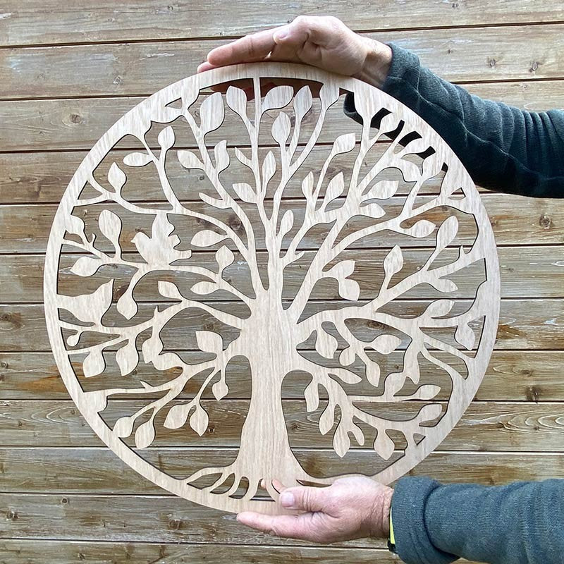 Figura árbol de la vida de madera