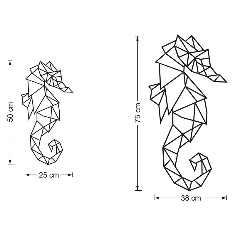 Figura geométrica caballito de mar