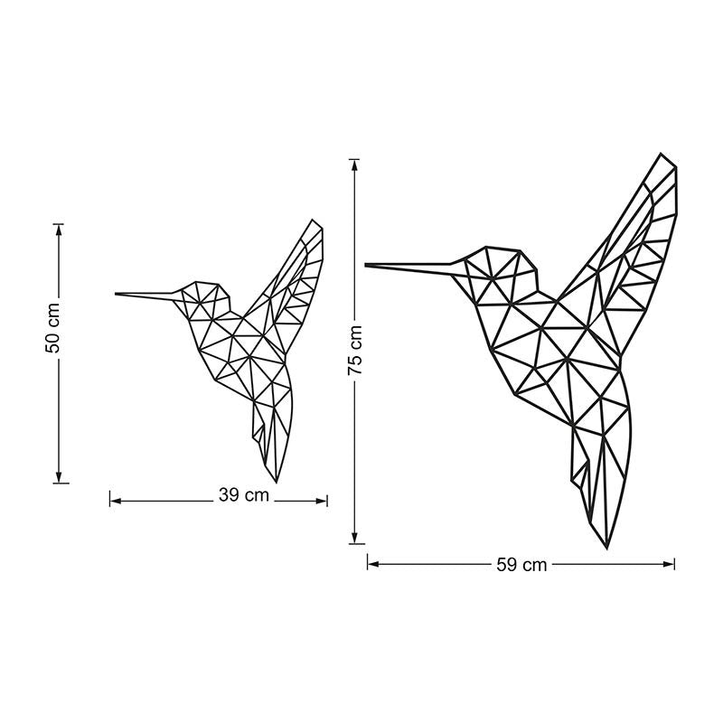 Figura geométrica colibrí